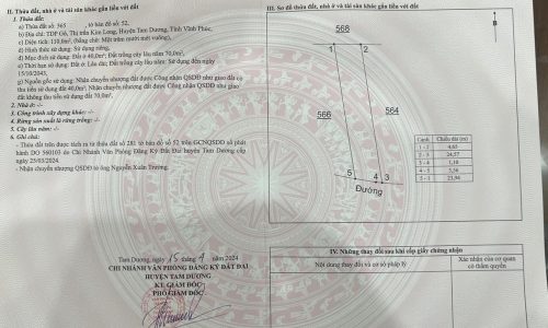 Đại hạ 01 lô siêu đẹp ,siêu đầu tư cho quý khách hàng tại thôn Gô thị trấn Kim Long.