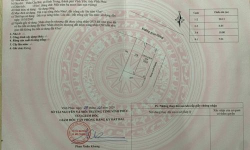 Bán ô góc 2 mặt tiền tại Định trung, Vĩnh yên, Vĩnh Phúc