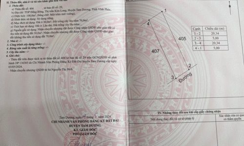 Bán đất tại Kim Long, Tam Dương giá chỉ 550tr