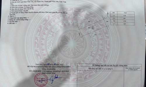 Cần bán gấp 85m2 đất kdt Nam vĩnh yên . Giá siêu hời