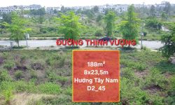 Bán 188m2 mặt tiền 8m hướng Tây Nam khu biệt thự nhà vườn Mậu Lâm