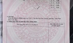 Bán đất Thị trấn Tam Đảo, phố Cầu Mây, Tam Đảo, Vĩnh Phúc. DT 185m2 giá chỉ 40,5 triệu/m2