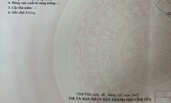 Cần bán đất do tỉnh đội Vĩnh Phúc cấp