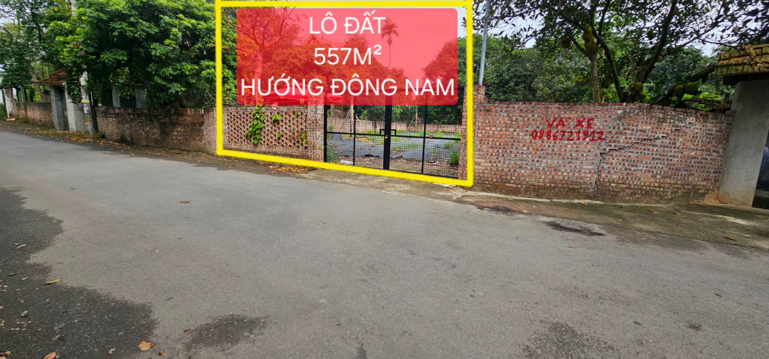 Bán đất trung tâm Làng Bầu, Liên Bảo, Vĩnh Yên, Vĩnh Phúc. DT 557,1m2 hướng Đông Nam