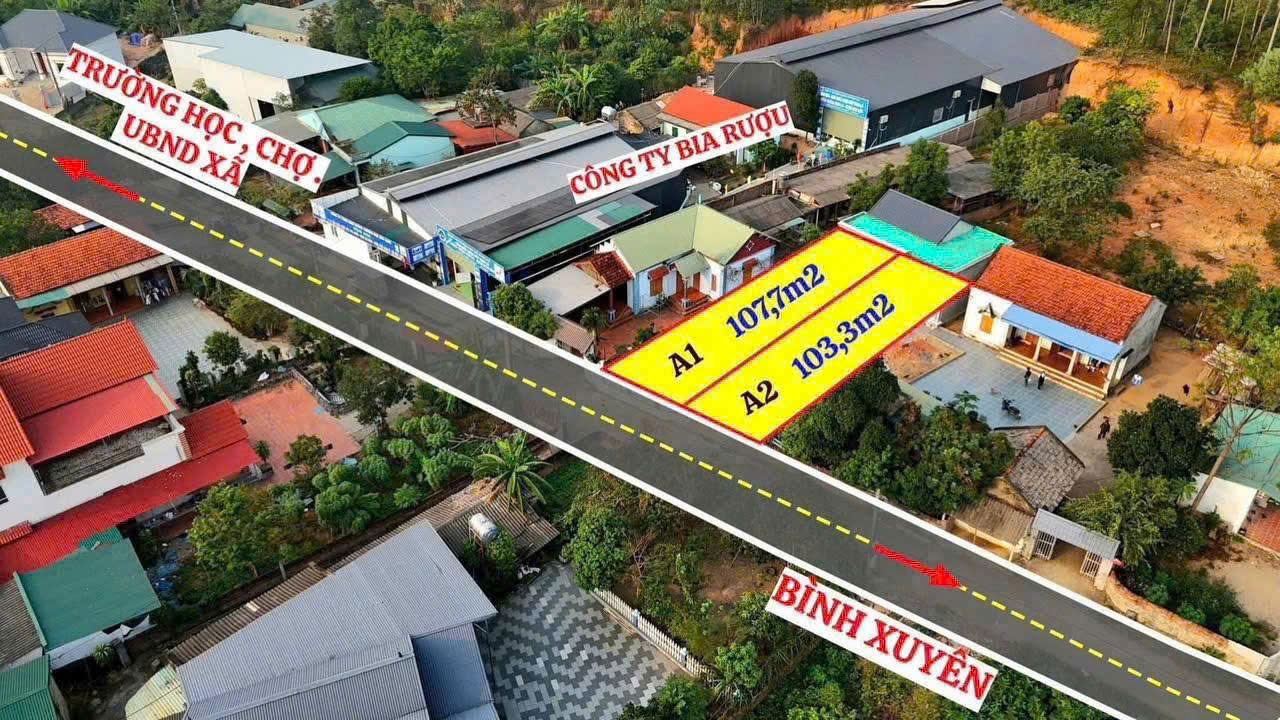 BÁN GẤP LÔ ĐẤT TRỤC CHÍNH KINH DOANH ĐỈNH- MINH QUANG- TAM ĐẢO DT107m MT5,7m GIÁ 890 triệu \