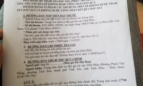 Bán Đất ngã tư Tôn Đức Thắng – TP. Vĩnh Yên