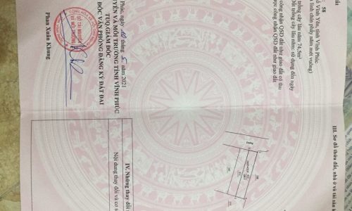 Đất trung tâm Vĩnh Yên chỉ  1 tỷ 700