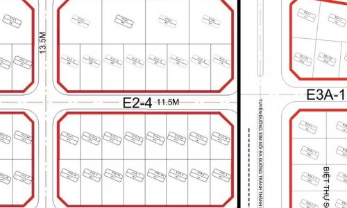Bán gấp Đất sổ đỏ 287,5m E2-4 Hướng ĐN giai đoạn 1 Nam Vĩnh Yên