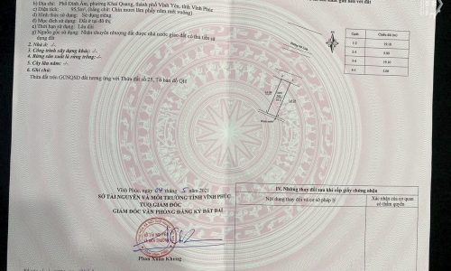 Bán nhà mặt phố Mê Linh, Khai Quang, Vĩnh Yên, Vĩnh Phúc. Giá 7 tỷ