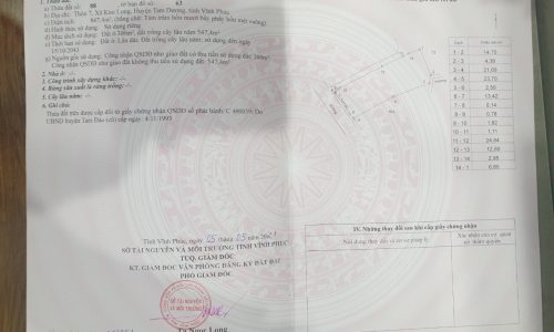 Bán đất 2 mặt tiền rộng tại Kim Long, Tam Dương, Vĩnh Phúc. Giá 5 tỷ