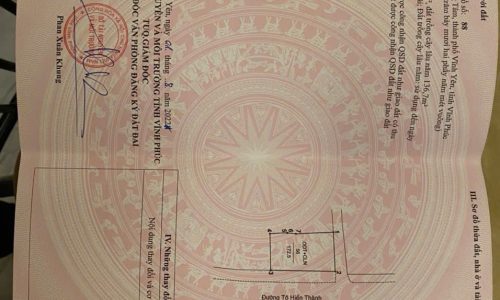 Bán nhà 2 mặt tiền tại Tô Hiến Thành, Đồng Tâm, Vĩnh yên, Vĩnh Phúc