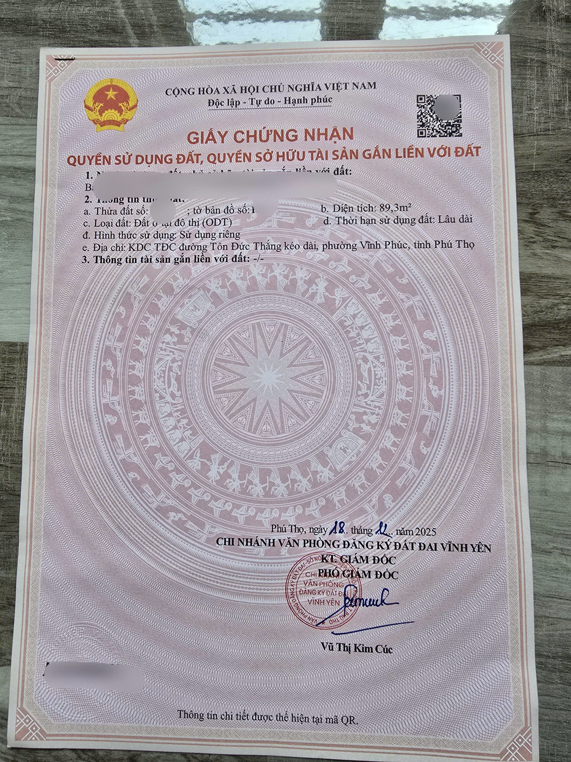 Bán đất tặng nhà vị trí siêu kinh doanh tại Khai Quang, Vĩnh Yên