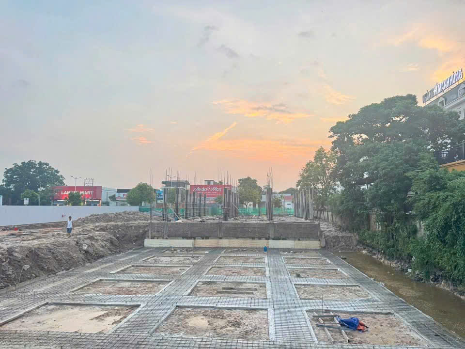 Dự án đang được đẩy nhanh tiến độ thi công phần móng